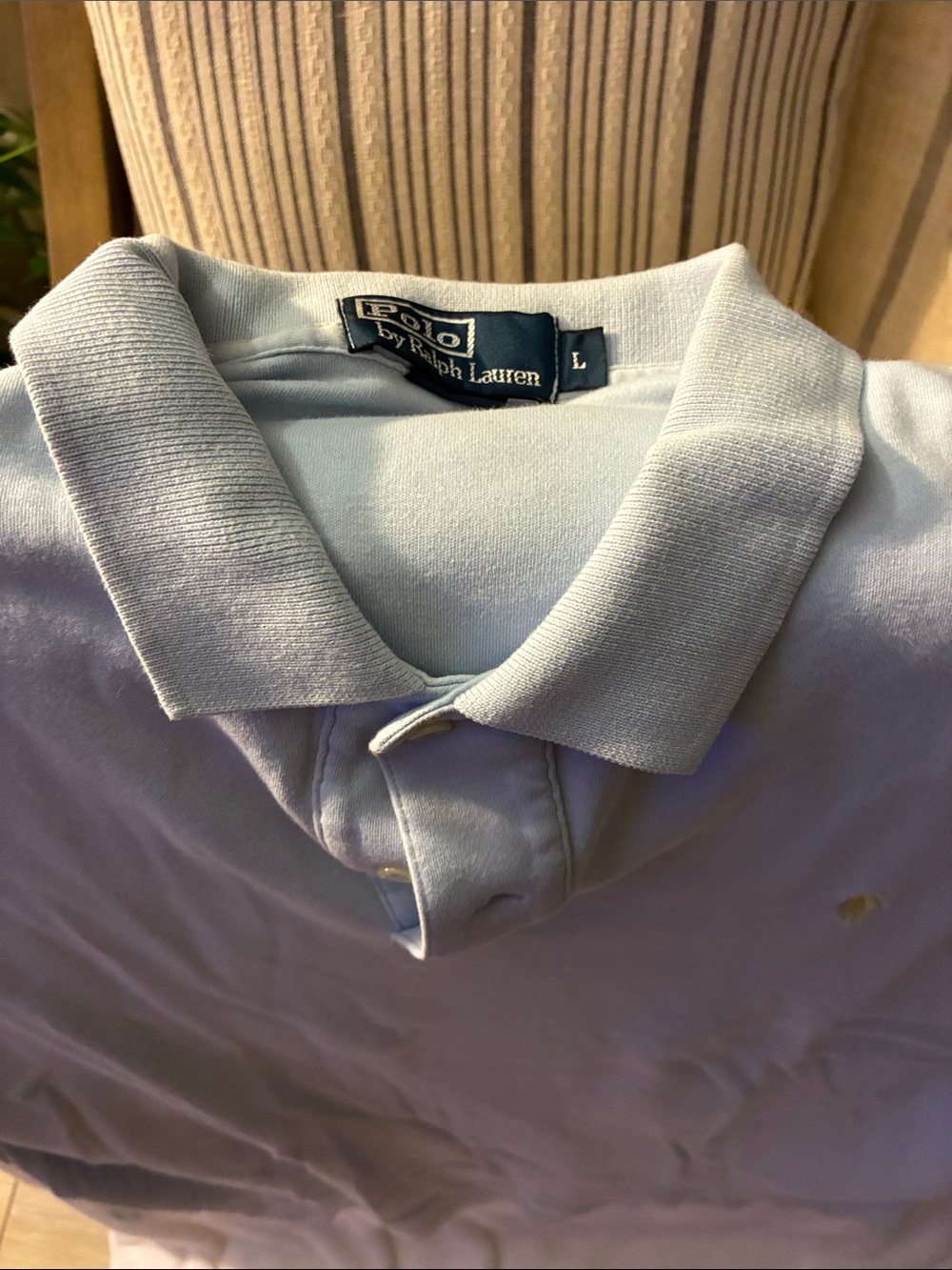 Polo by Ralph Lauren Men’s Pale Blue Polo Shirt